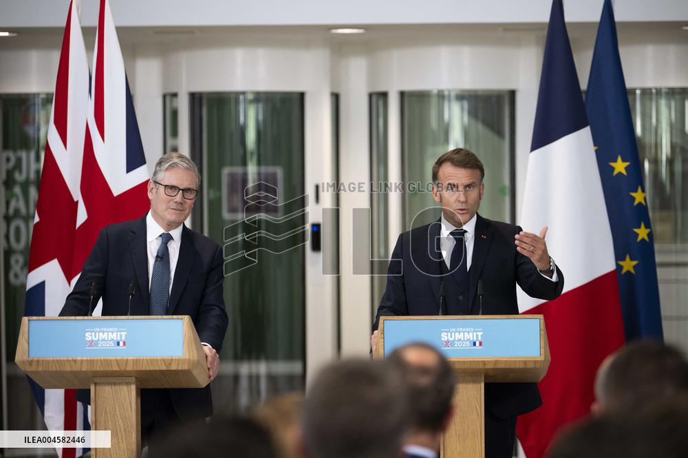 Keir Starmer and Emmanuel Macron press conference