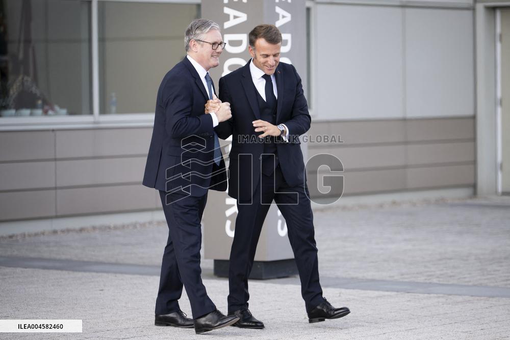 Keir Starmer and Emmanuel Macron press conference