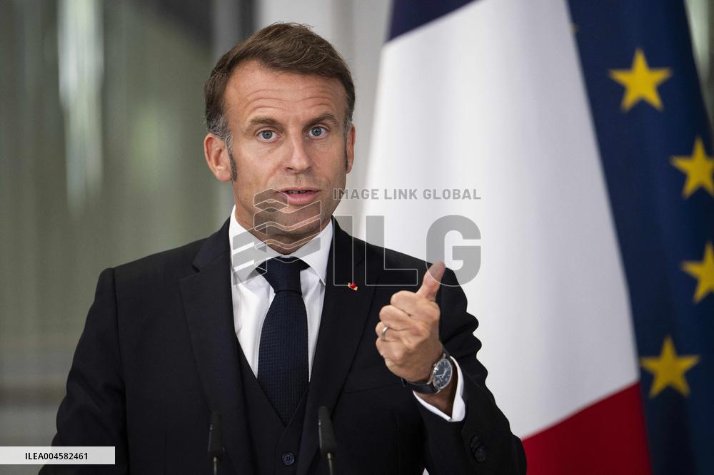 Keir Starmer and Emmanuel Macron press conference