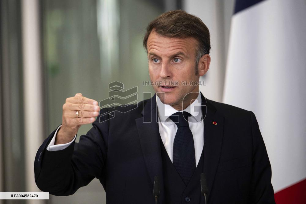 Keir Starmer and Emmanuel Macron press conference