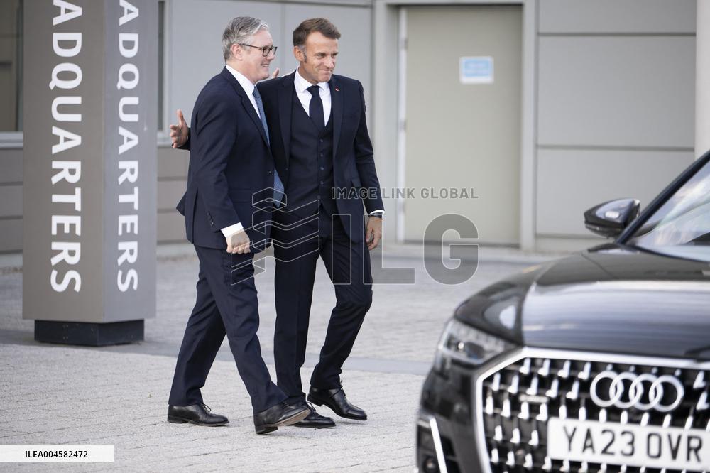 Keir Starmer and Emmanuel Macron press conference