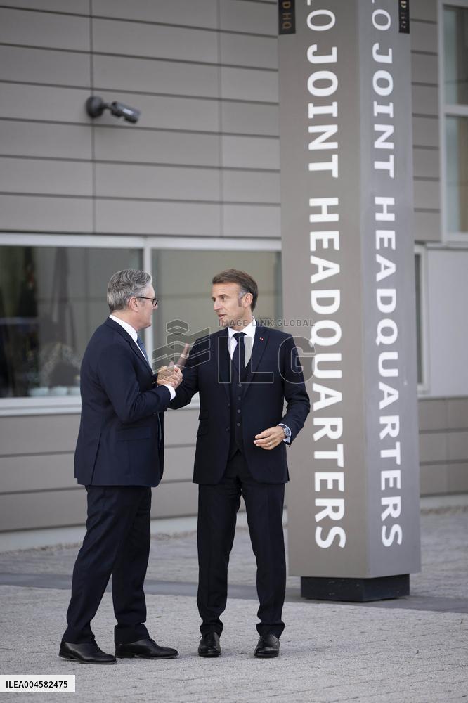Keir Starmer and Emmanuel Macron press conference