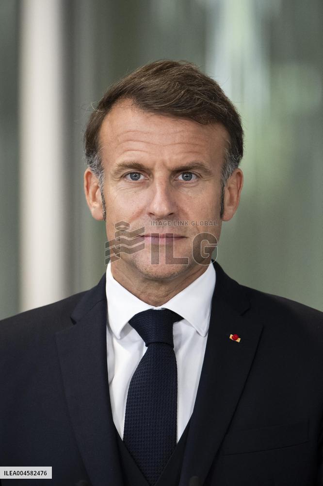 Keir Starmer and Emmanuel Macron press conference