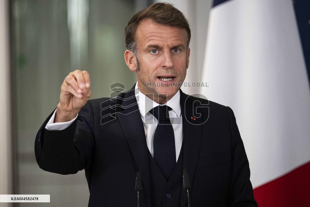 Keir Starmer and Emmanuel Macron press conference