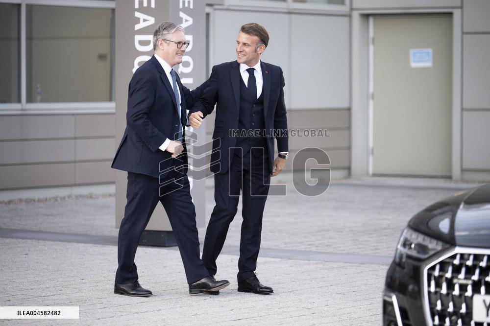 Keir Starmer and Emmanuel Macron press conference