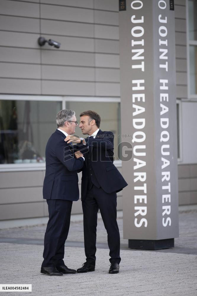 Keir Starmer and Emmanuel Macron press conference