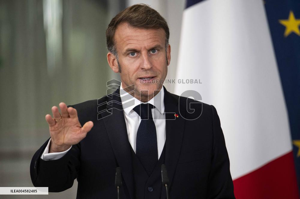 Keir Starmer and Emmanuel Macron press conference