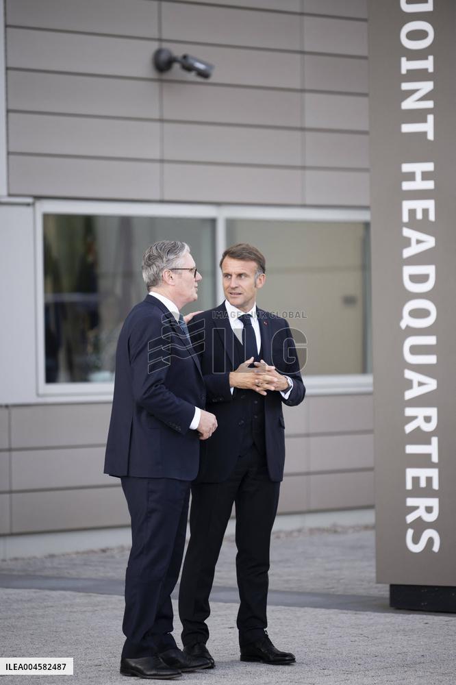 Keir Starmer and Emmanuel Macron press conference