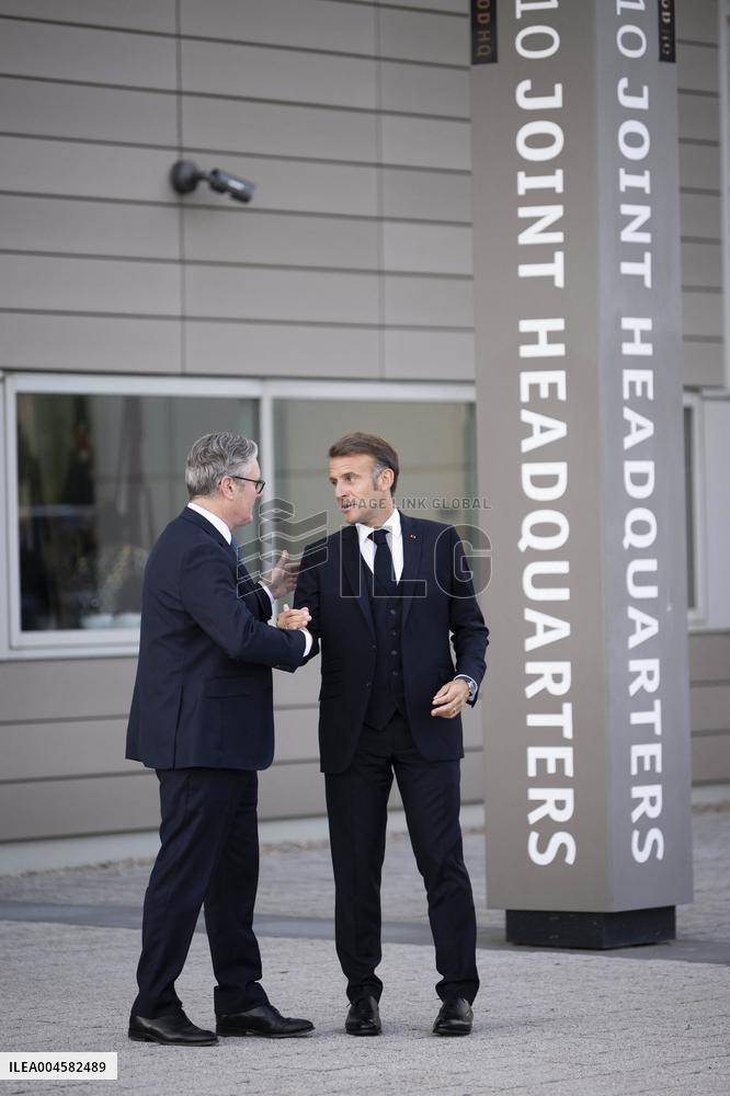 Keir Starmer and Emmanuel Macron press conference