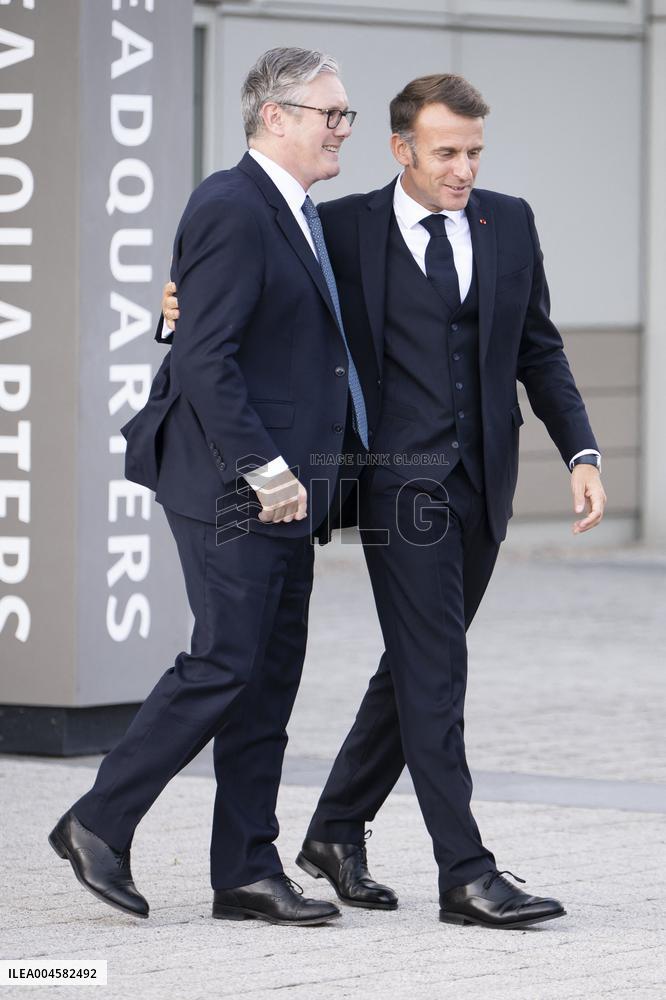 Keir Starmer and Emmanuel Macron press conference