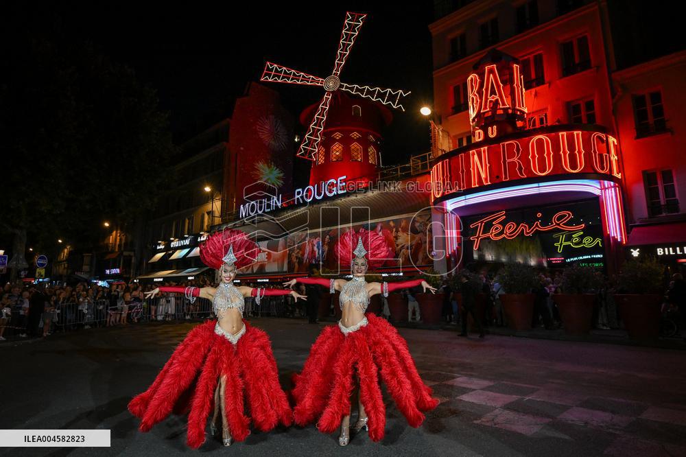Moulin Rouge cabaret wings turn in Paris FA