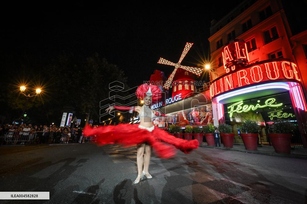 Moulin Rouge cabaret wings turn in Paris FA