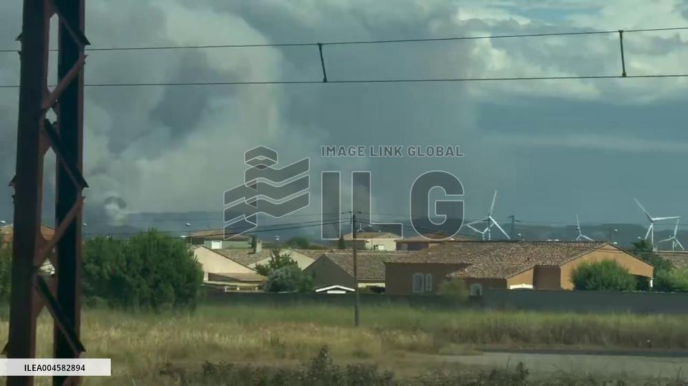 France: Wildfire Continues to Rage Near Narbonne, Aude 2
