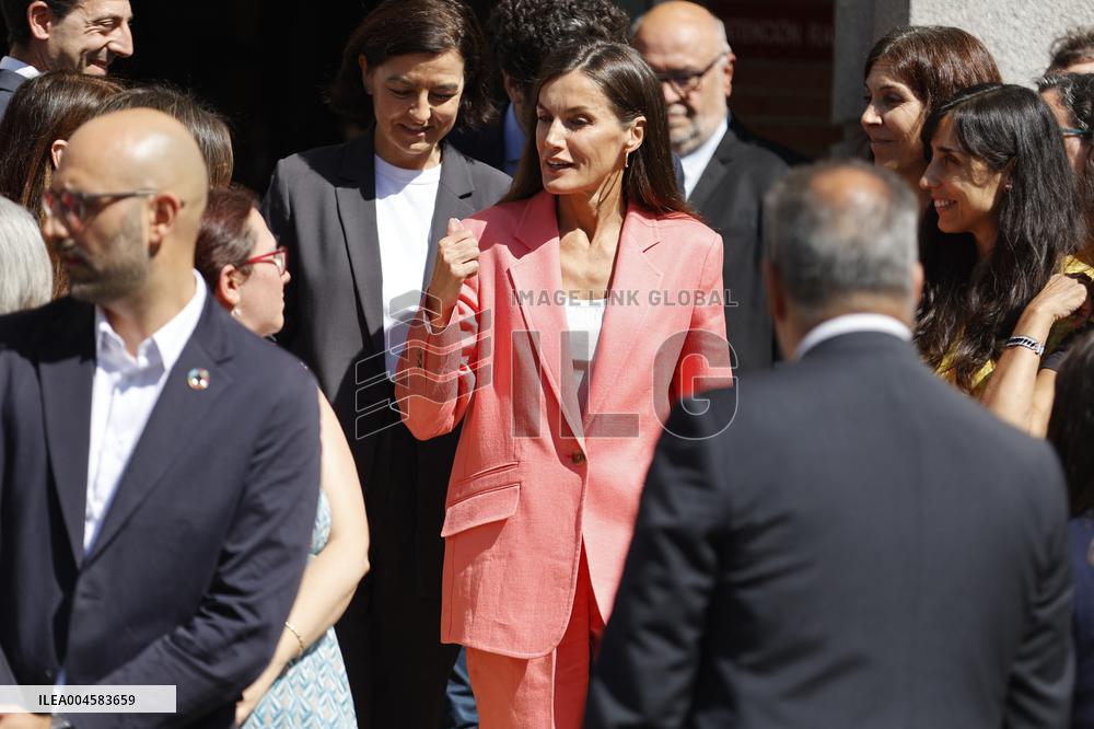 Queen Letizia At AECID - Madrid