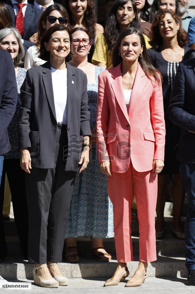 Queen Letizia At AECID - Madrid
