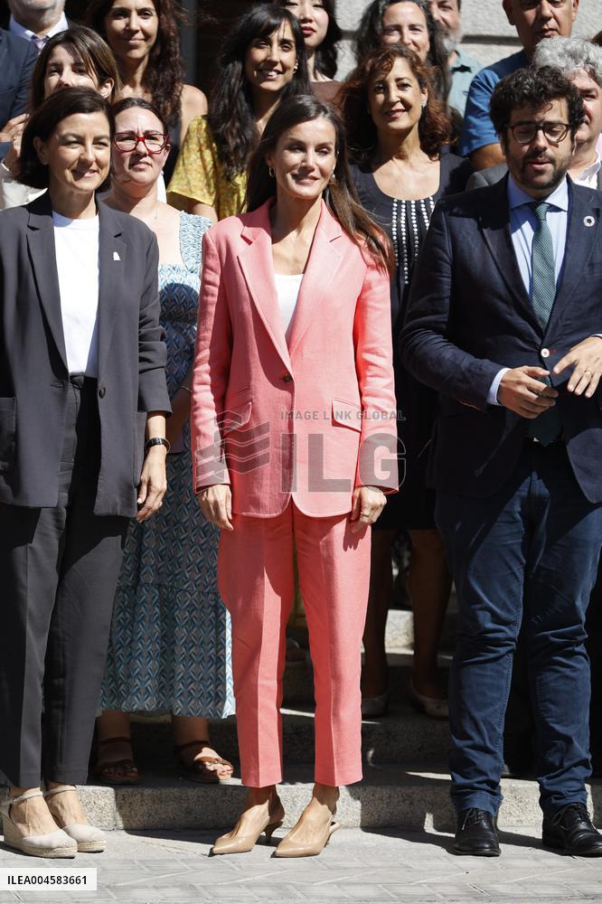 Queen Letizia At AECID - Madrid