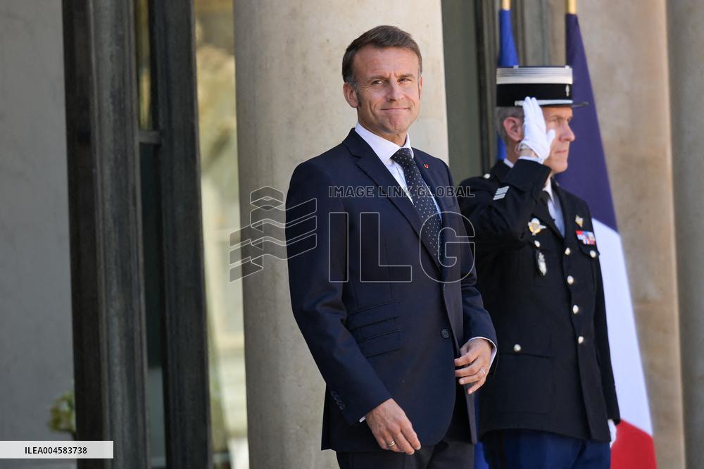 President Macron Welcomes Prince Rahim Al-Hussaini Aga Khan V - Paris