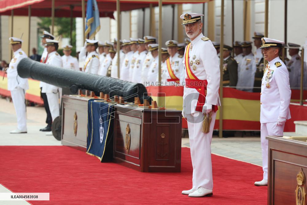 King Felipe VI Awards New Naval Officers - Cadiz