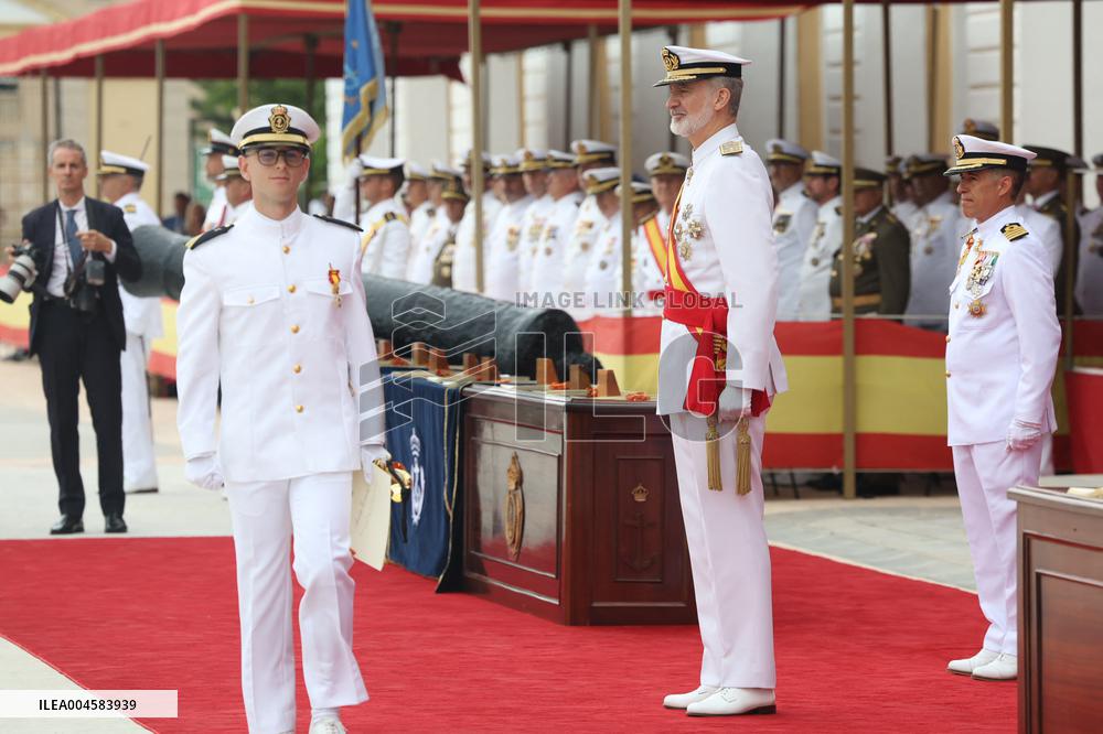 King Felipe VI Awards New Naval Officers - Cadiz