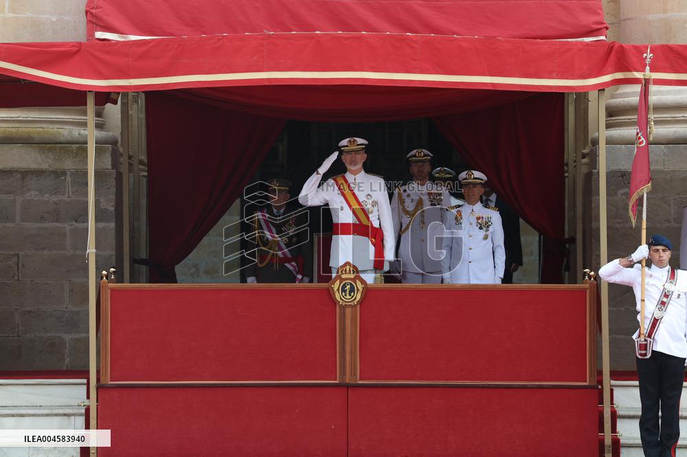 King Felipe VI Awards New Naval Officers - Cadiz