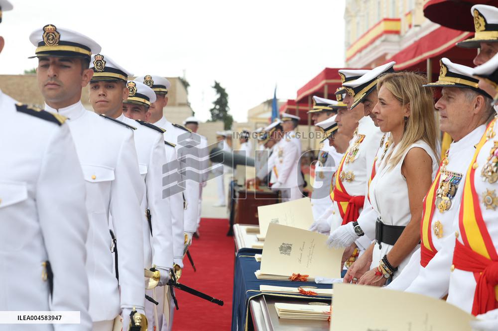 King Felipe VI Awards New Naval Officers - Cadiz