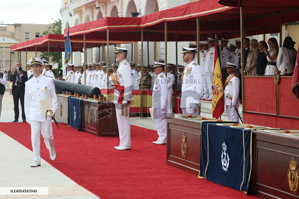 King Felipe VI Awards New Naval Officers - Cadiz