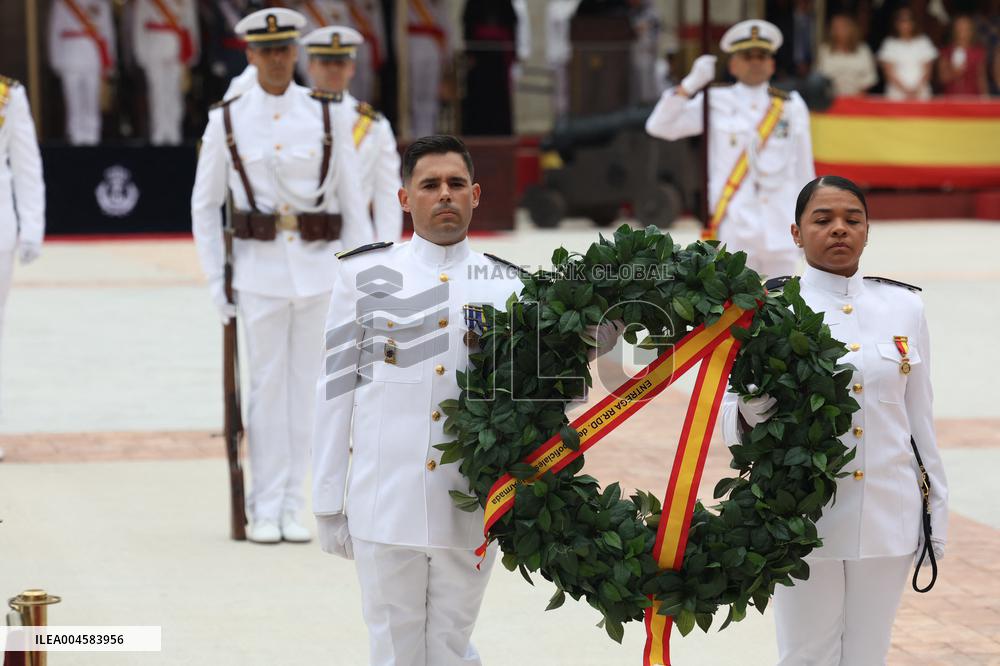 King Felipe VI Awards New Naval Officers - Cadiz