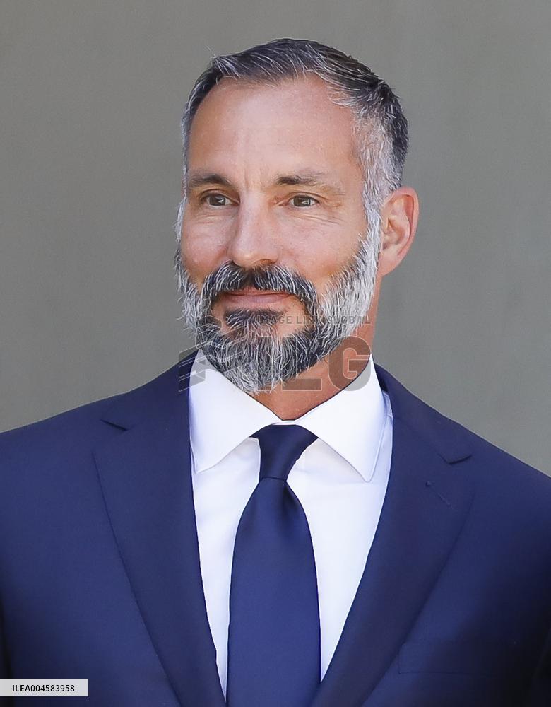 President Macron Welcomes Prince Rahim Al-Hussaini Aga Khan V - Paris