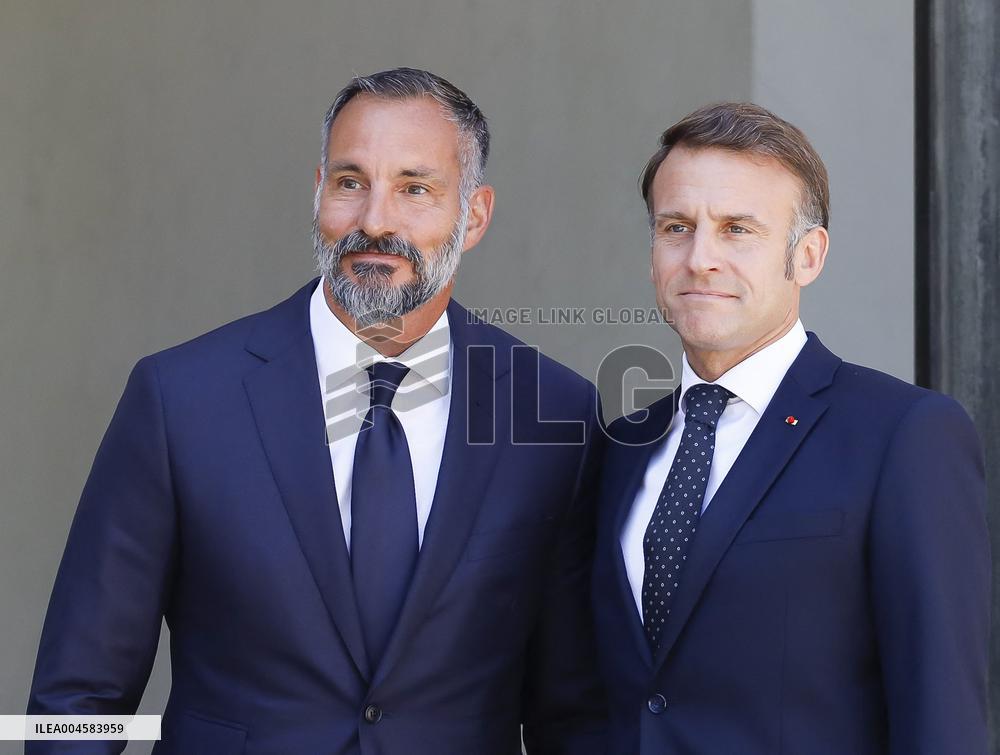 President Macron Welcomes Prince Rahim Al-Hussaini Aga Khan V - Paris