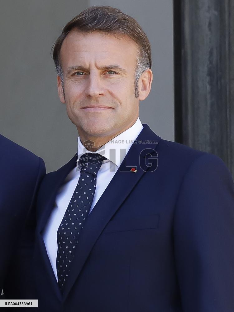 President Macron Welcomes Prince Rahim Al-Hussaini Aga Khan V - Paris