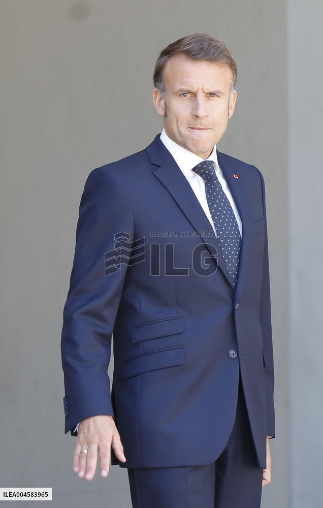 President Macron Welcomes Prince Rahim Al-Hussaini Aga Khan V - Paris