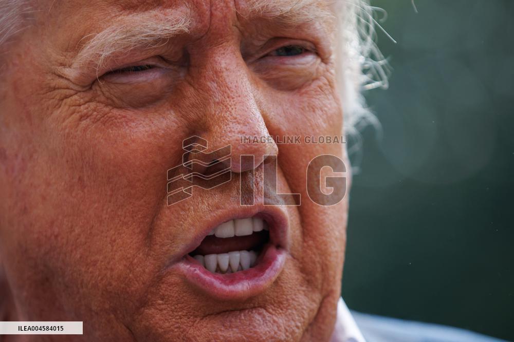 DC: President and First Lady Trump Depart the White House for Kerrville, Texas