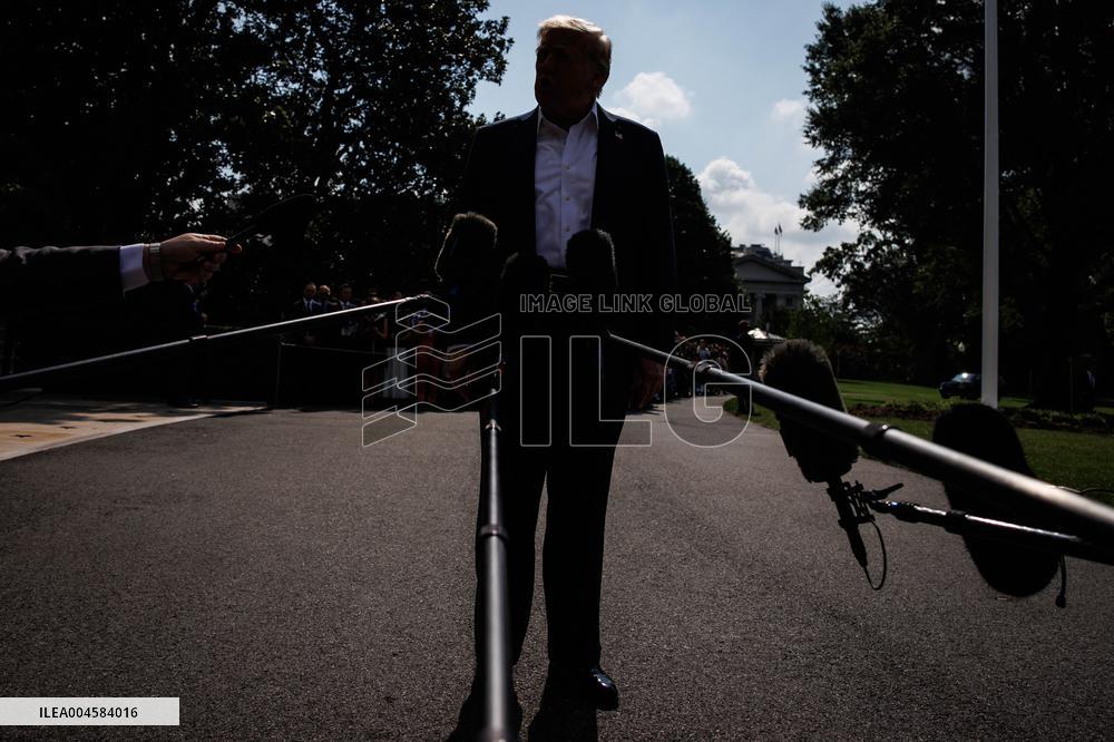 DC: President and First Lady Trump Depart the White House for Kerrville, Texas