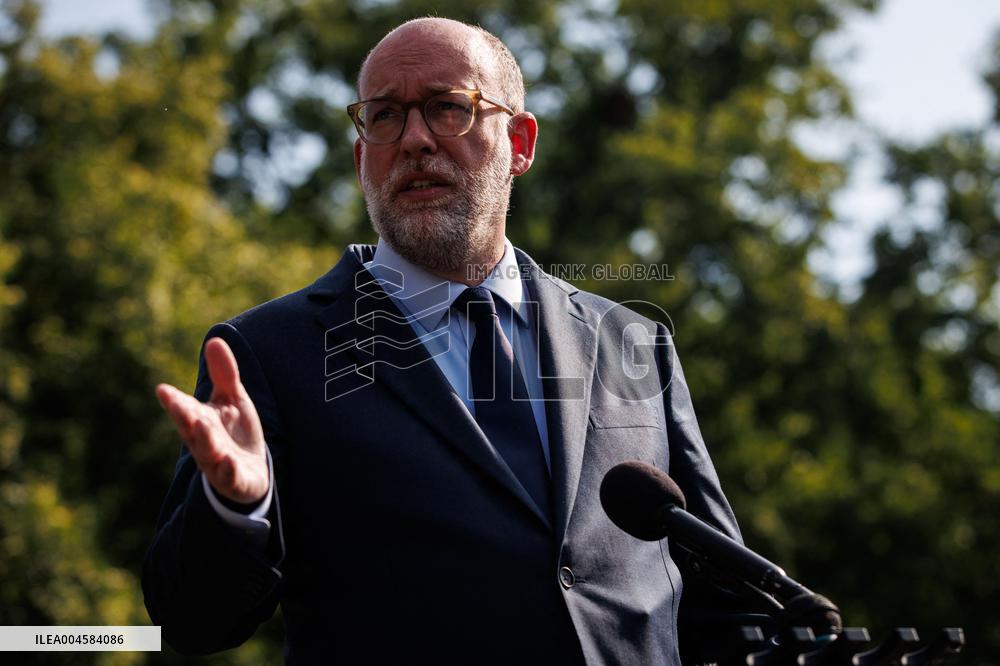 DC: OPM Director Russell Vought Speaks to Reporters