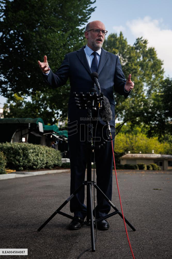 DC: OPM Director Russell Vought Speaks to Reporters