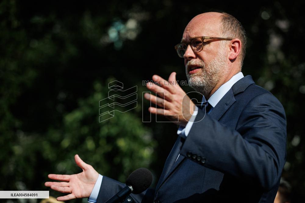 DC: OPM Director Russell Vought Speaks to Reporters