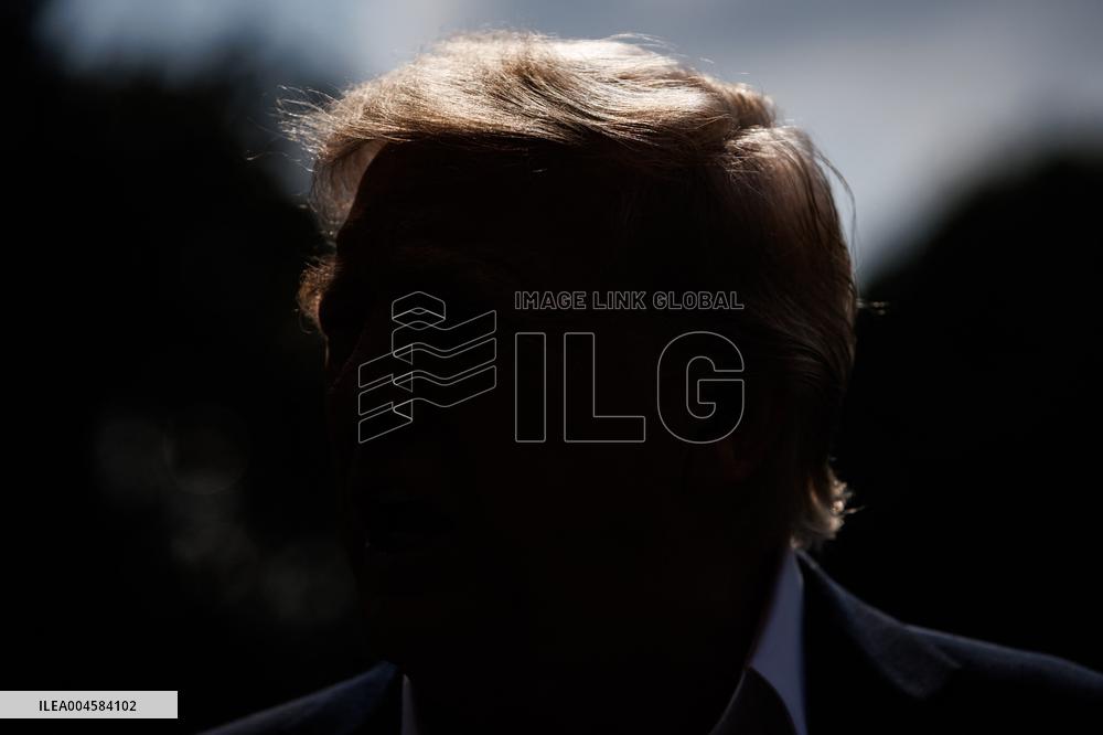 DC: President and First Lady Trump Depart the White House for Kerrville, Texas