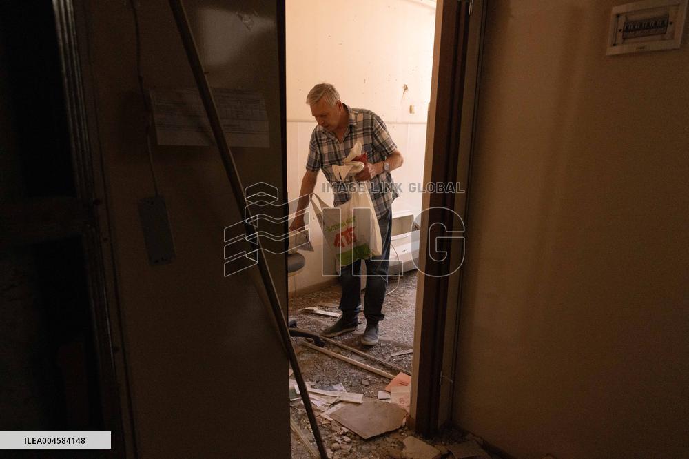 Aftermath Of Russian Drone Strike - Ukraine