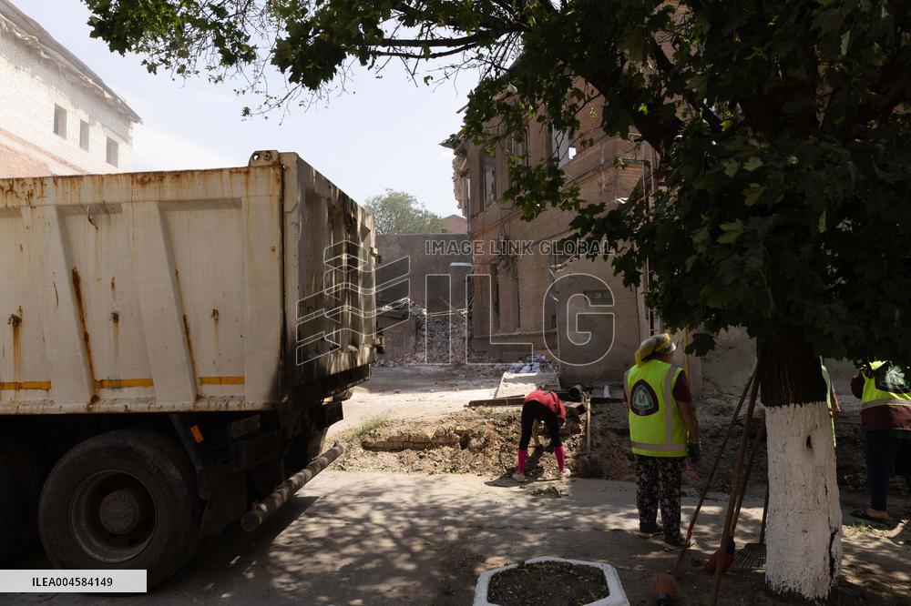 Aftermath Of Russian Drone Strike - Ukraine