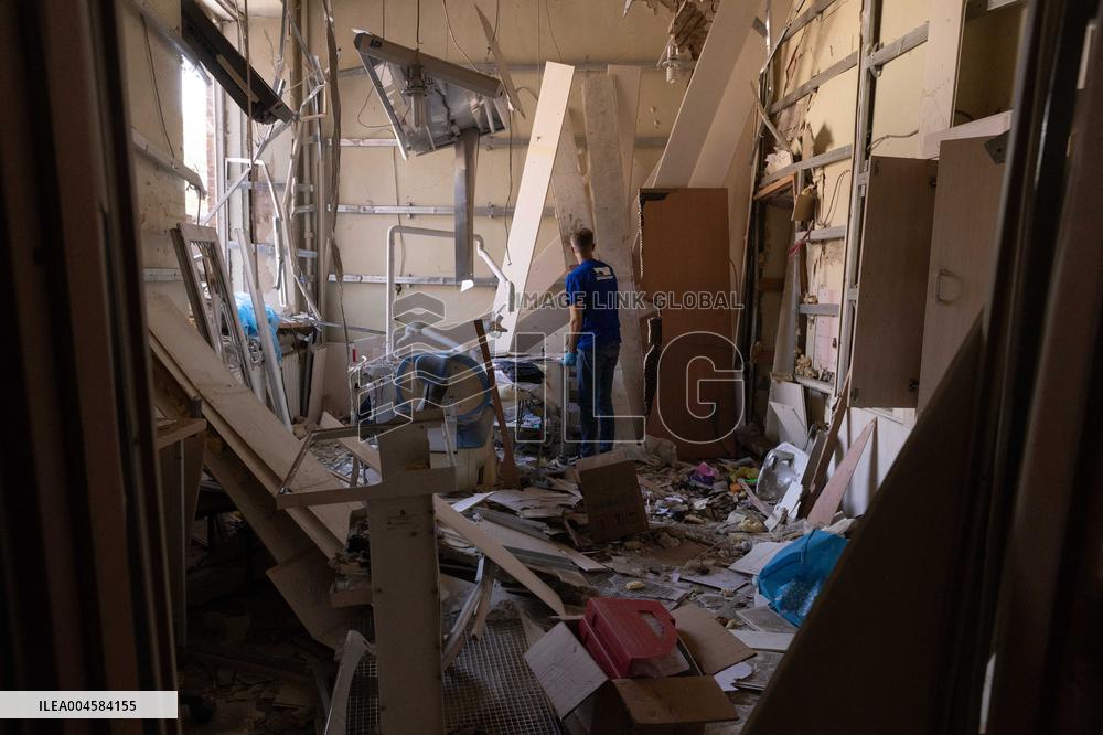 Aftermath Of Russian Drone Strike - Ukraine