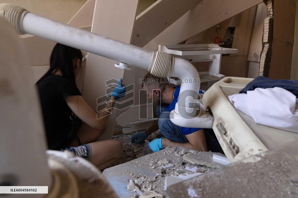 Aftermath Of Russian Drone Strike - Ukraine