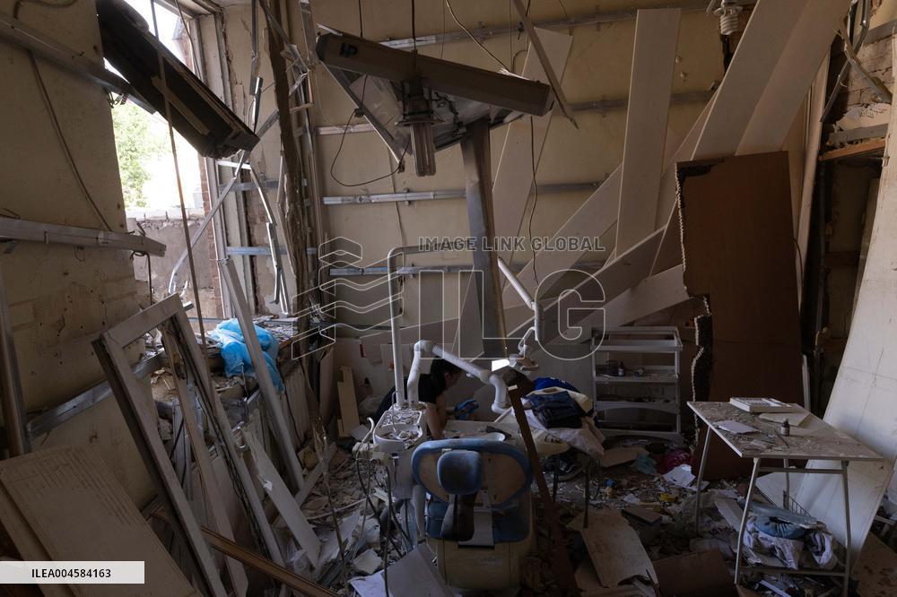 Aftermath Of Russian Drone Strike - Ukraine