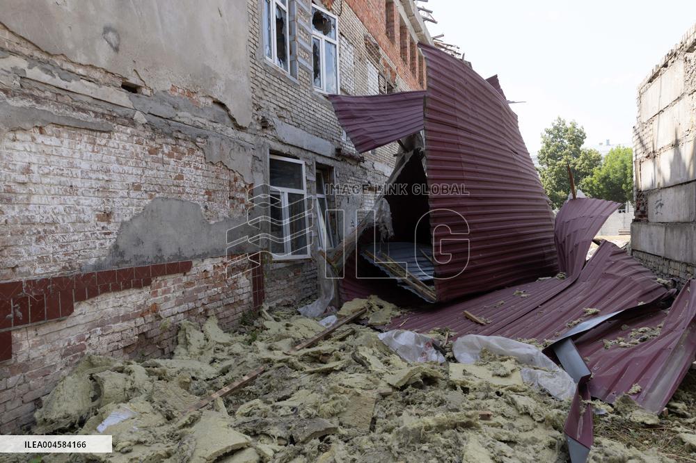 Aftermath Of Russian Drone Strike - Ukraine