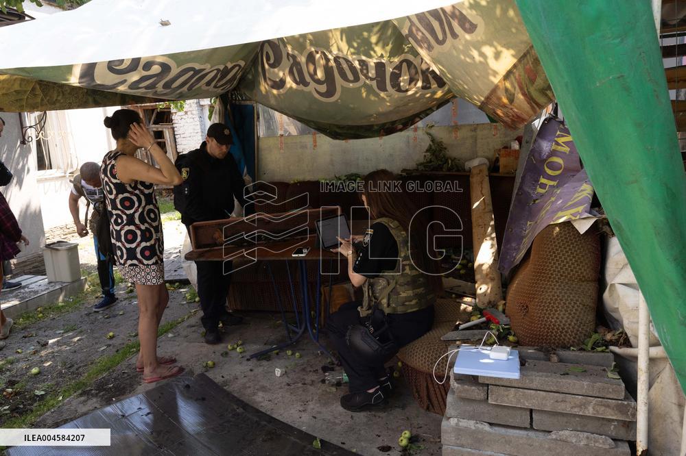 Aftermath Of Russian Drone Strike - Ukraine