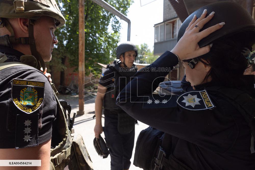 Aftermath Of Russian Drone Strike - Ukraine