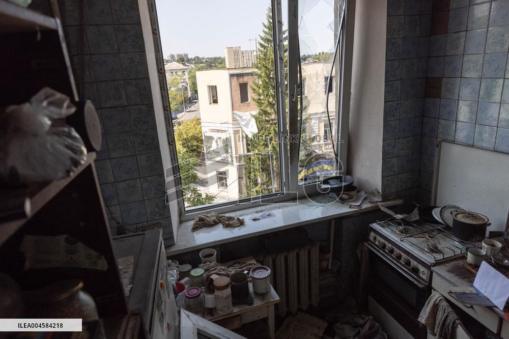 Aftermath Of Russian Drone Strike - Ukraine