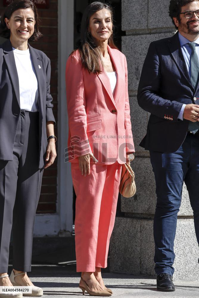 Queen Letizia At AECID - Madrid