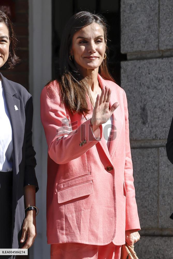 Queen Letizia At AECID - Madrid