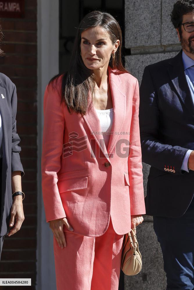 Queen Letizia At AECID - Madrid
