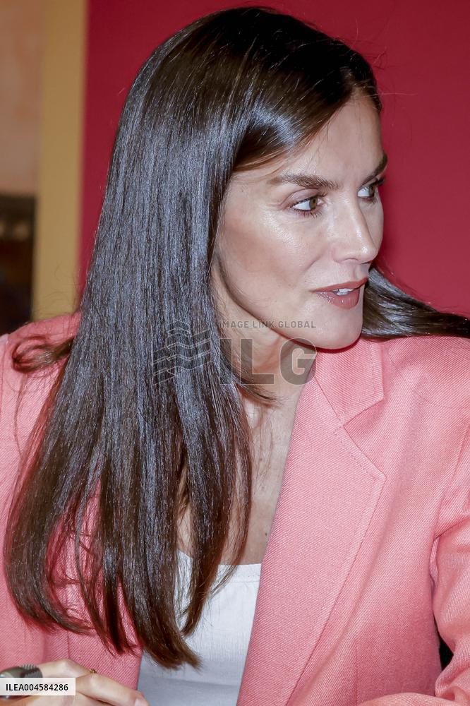 Queen Letizia At AECID - Madrid